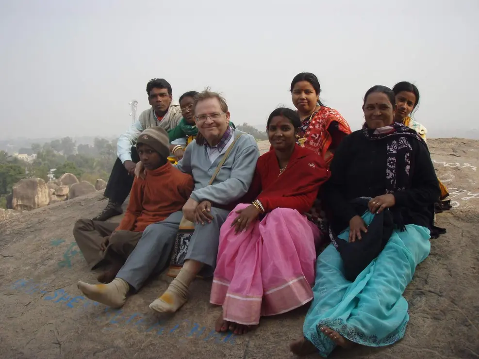 Amigos de paz en Santiniketan
