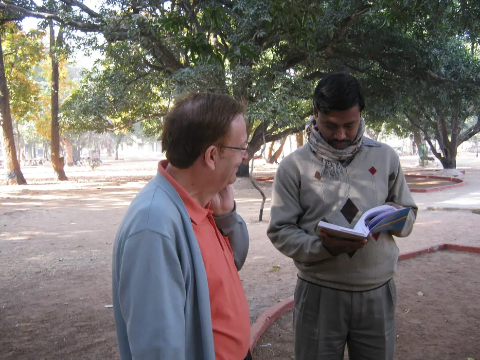 José Paz en Santiniketan