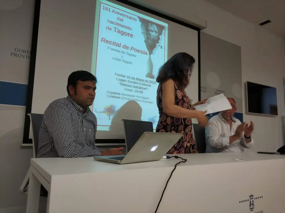 161 Aniversario do nacemento de Tagore, Recital de Poesía.