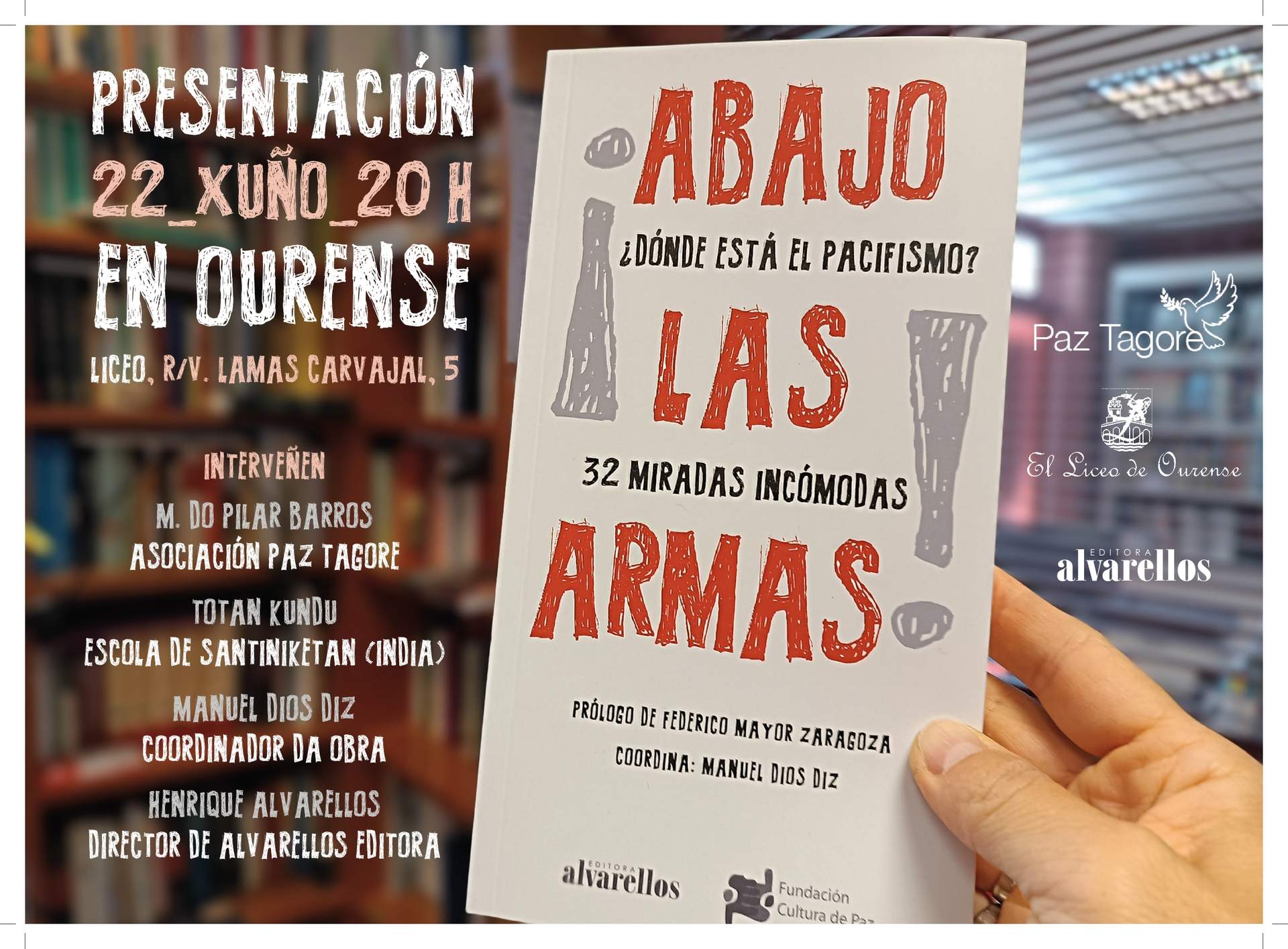 PRESENTACIÓN 22 _ XUÑO _20:00HORA EN  LICIO DE OURENSE