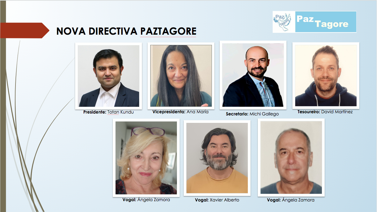 directivos de la Asociación Paz Tagore en Ourense