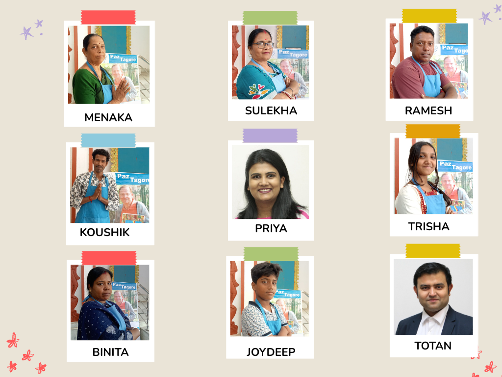 Equipos directivos de Santiniketan, India.